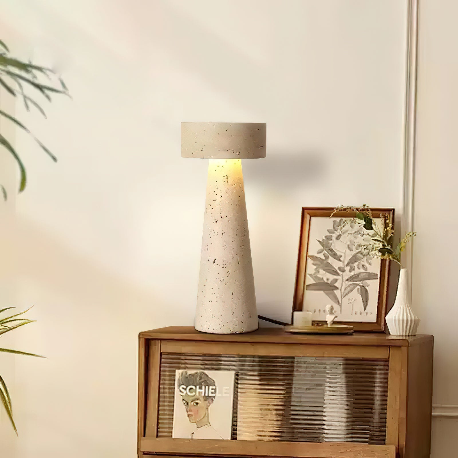 Cycladic Stone Table Lamp