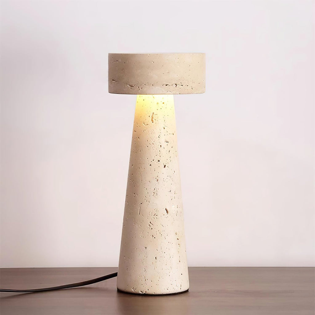 Cycladic Stone Table Lamp