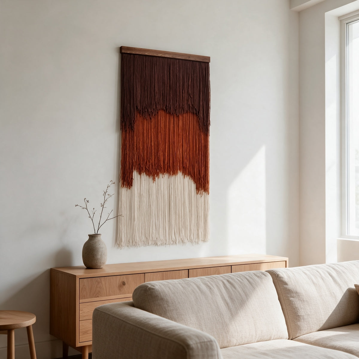 Terra - Layered Wool Wall Art 60x120cm
