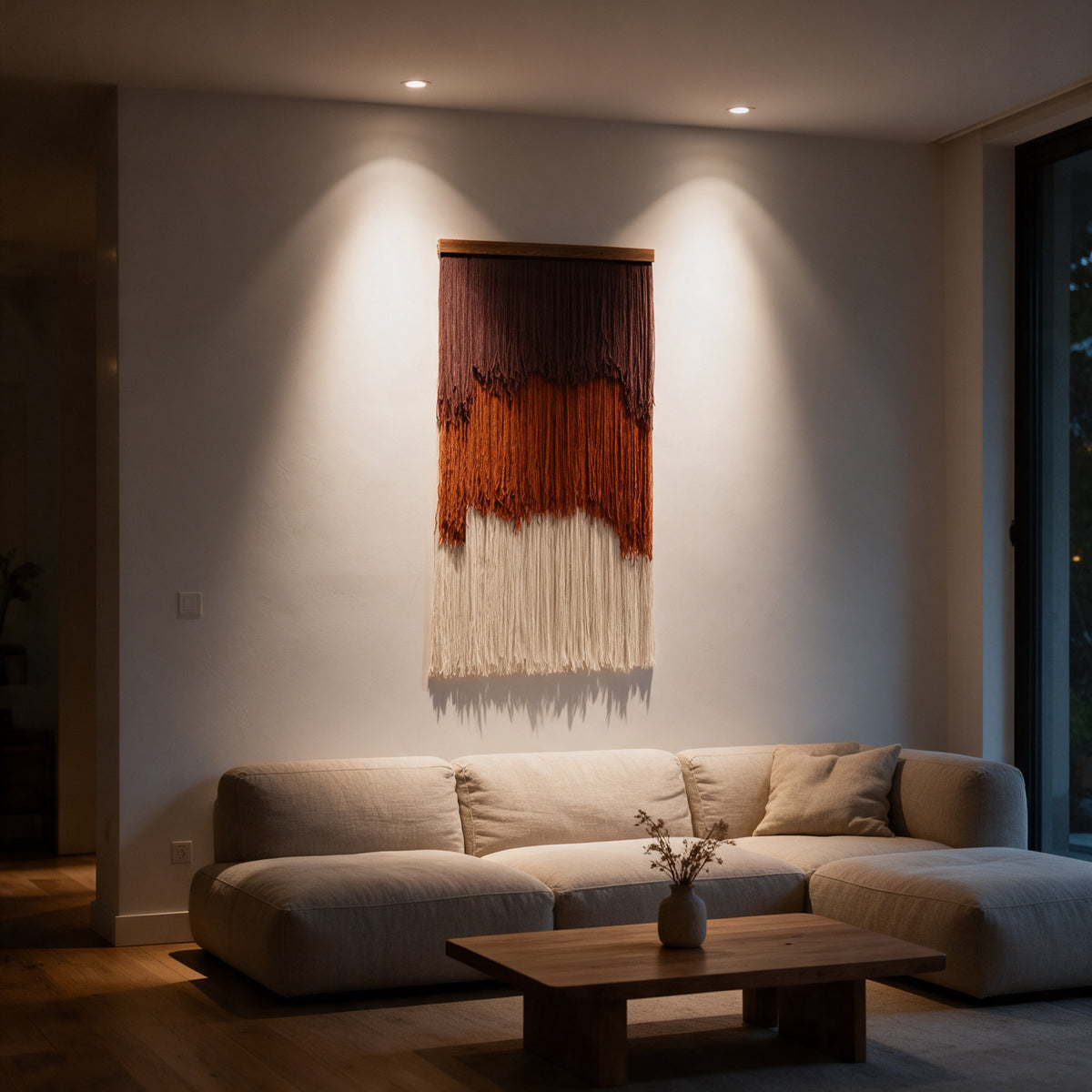 Terra - Layered Wool Wall Art 60x120cm