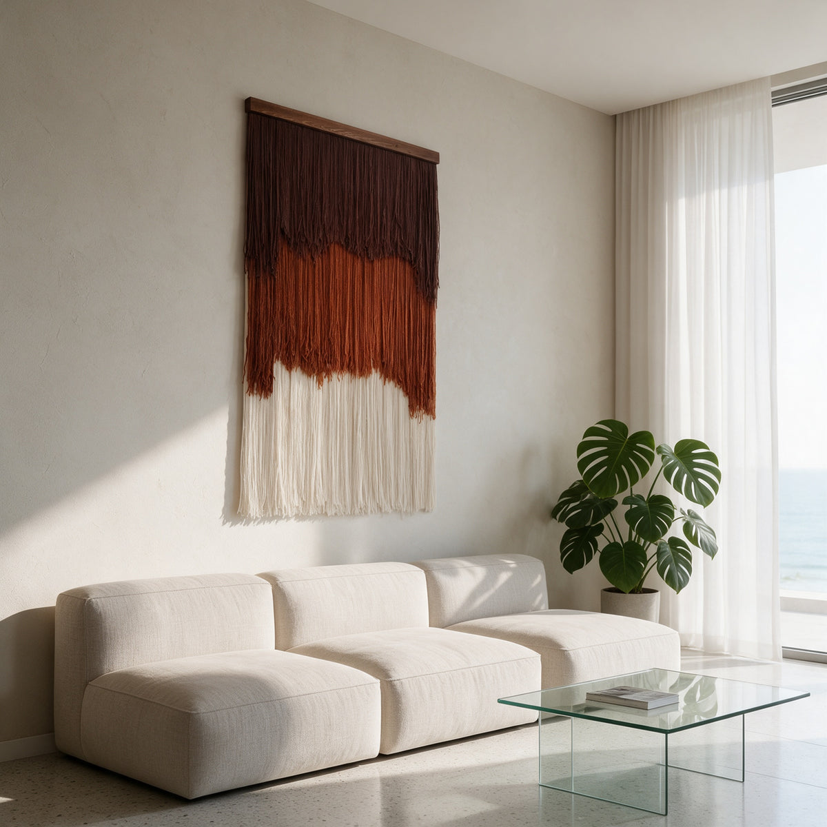 Terra - Layered Wool Wall Art 60x120cm