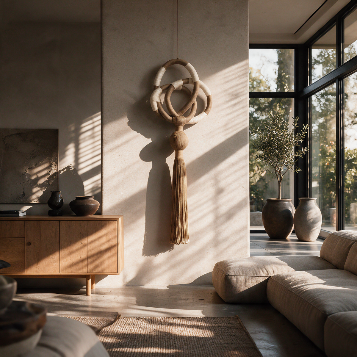 Noma - Sculptural Cotton Rope Wall Art